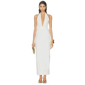 Maygel Coronel Lirio Dress in Off White One Size New Womens Maxi Gown